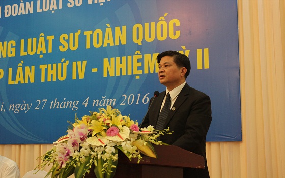Bài phát biểu của Chủ tịch Liên đoàn Luật sư Việt Nam Đỗ Ngọc Thịnh tại Phiên họp lần thứ IV của Hội đồng luật sư toàn quốc nhiệm kỳ II