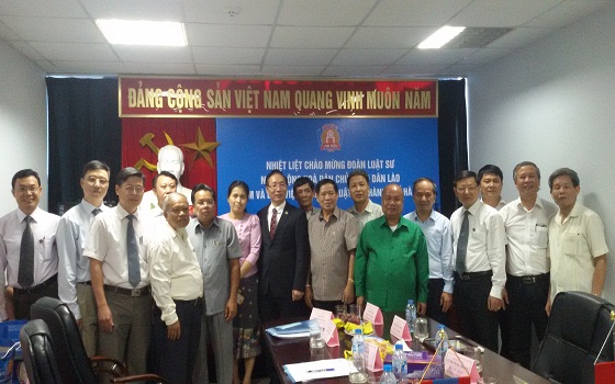 Ban Chủ nhiệm Đoàn luật sư Hà Nội tiếp Đoàn luật sư CHDCND Lào