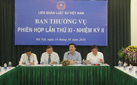 Ban Thường vụ Liên đoàn Luật sư Việt Nam nhiệm kỳ II họp phiên thứ XI