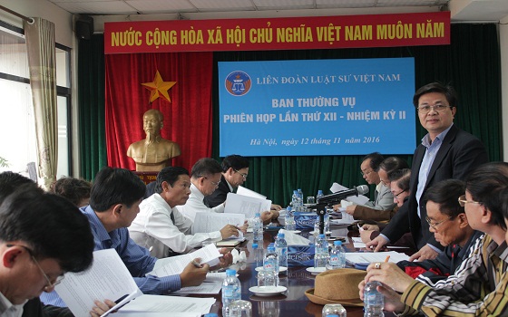 Ban Thường vụ Liên đoàn Luật sư Việt Nam nhiệm kỳ II họp phiên thứ XII