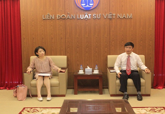 Tổng thư ký Liên đoàn Luật sư Việt Nam tiếp Điều phối viên Chương trình Tư pháp Hình sự tại khu vực Đông Nam Á – Thái Bình Dương của Cơ quan phòng chống Ma túy và Tội phạm của Liên Hợp Quốc (UNODC)