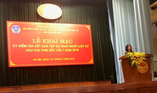 Tổ chức kiểm tra kết quả tập sự hành nghề luật sư đợt 1/2018