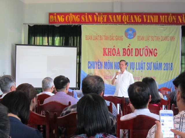 Đoàn Luật sư tỉnh Bắc Giang tổ chức bồi dưỡng chuyên môn nghiệp vụ năm 2018