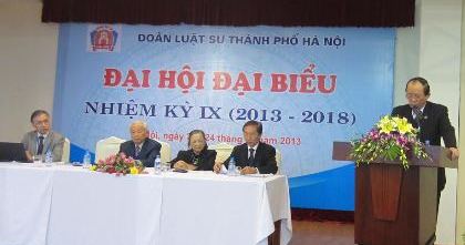 Phát biểu của Luật sư Lê Thúc Anh tại Đại hội Đại biểu Đoàn luật sư TP. Hà Nội nhiệm kỳ IX
