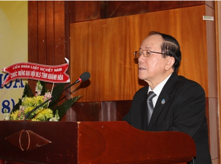 Bài phát biểu của Luật sư Lê Thúc Anh - Bí thư Đảng đoàn, Ủy viên Ban chỉ đạo Cải cách Tư pháp trung ương, Chủ tịch Liên đoàn Luật sư Việt Nam - tại Đại hội nhiệm kỳ VIII Đoàn luật sư tỉnh Khánh Hòa
