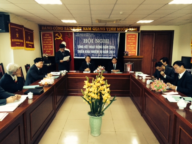 Đoàn luật sư tỉnh Lào Cai tổ chức hội nghị tổng kết hoạt động năm 2014 và triển khai nhiệm vụ năm 2015