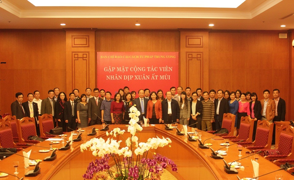 Ban Chỉ đạo Cải cách tư pháp Trung ương gặp mặt cộng tác viên nhân dịp đầu Xuân Ất Mùi