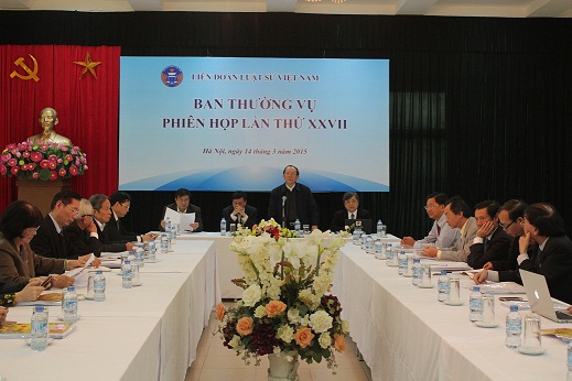 Ban Thường vụ Liên đoàn luật sư Việt Nam họp phiên thứ XXVII