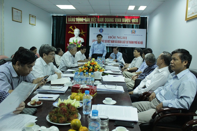 Thường trực LĐLSVN làm việc với Đoàn luật sư TP Hà Nội
