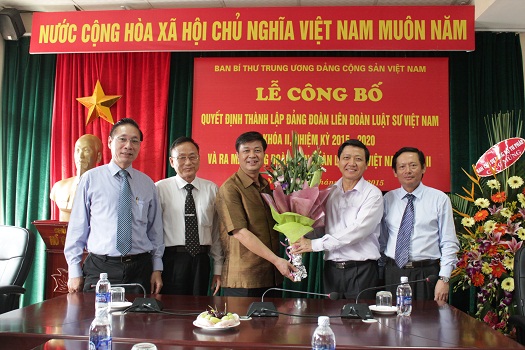 Lễ công bố quyết định thành lập Đảng đoàn Liên đoàn luật sư Việt Nam khóa II nhiệm kỳ 2015 – 2020