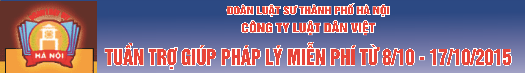 THÔNG BÁO: Công ty Luật TNHH Dân Việt trợ giúp pháp lý miễn phí