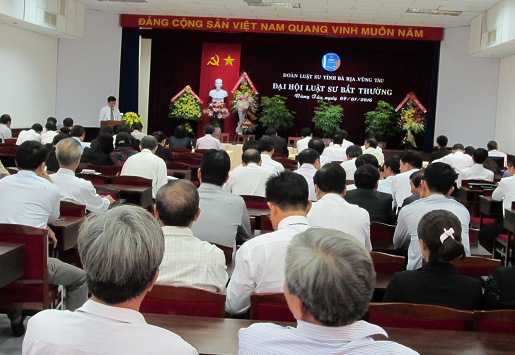Đoàn Luật sư tỉnh Bà Rịa - Vũng Tàu tiến hành Đại hội bất thường