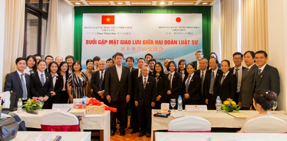 Giao lưu giữa Đoàn Luật sư tỉnh Thừa Thiên Huế và Đoàn đại biểu luật sư tỉnh Shizuoka (Nhật Bản)